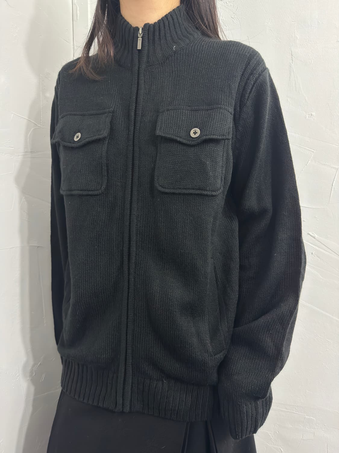 topvalu pocket knit zipup 상품이미지2