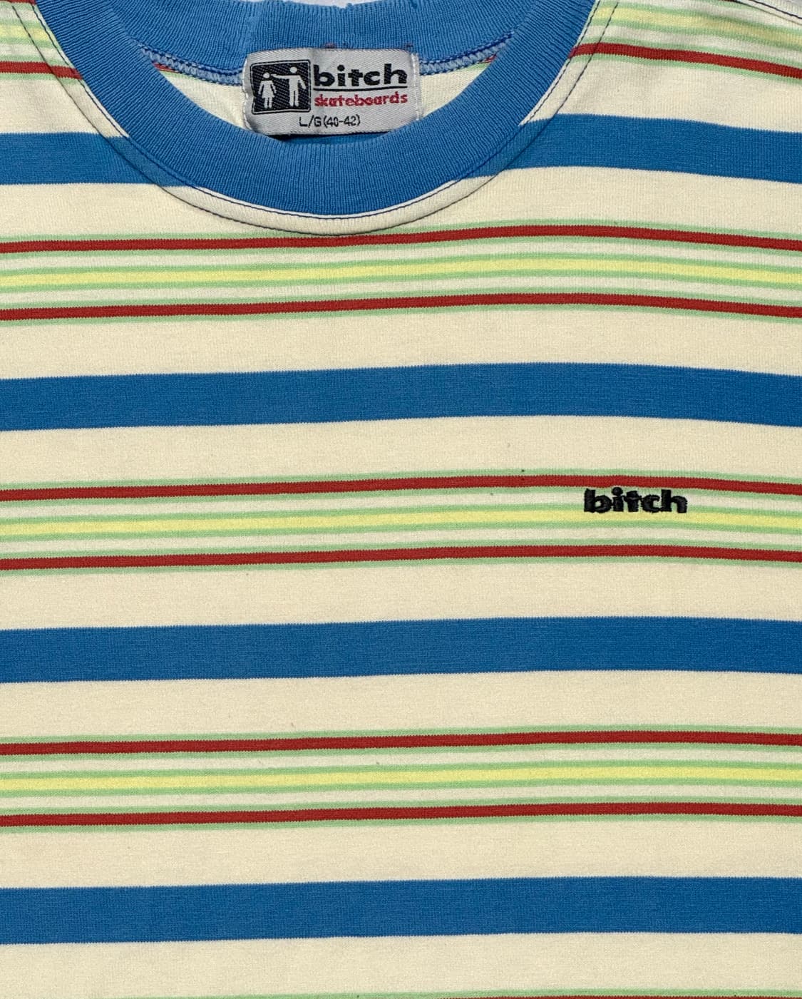90s bitch skateboard striped t 상품이미지3