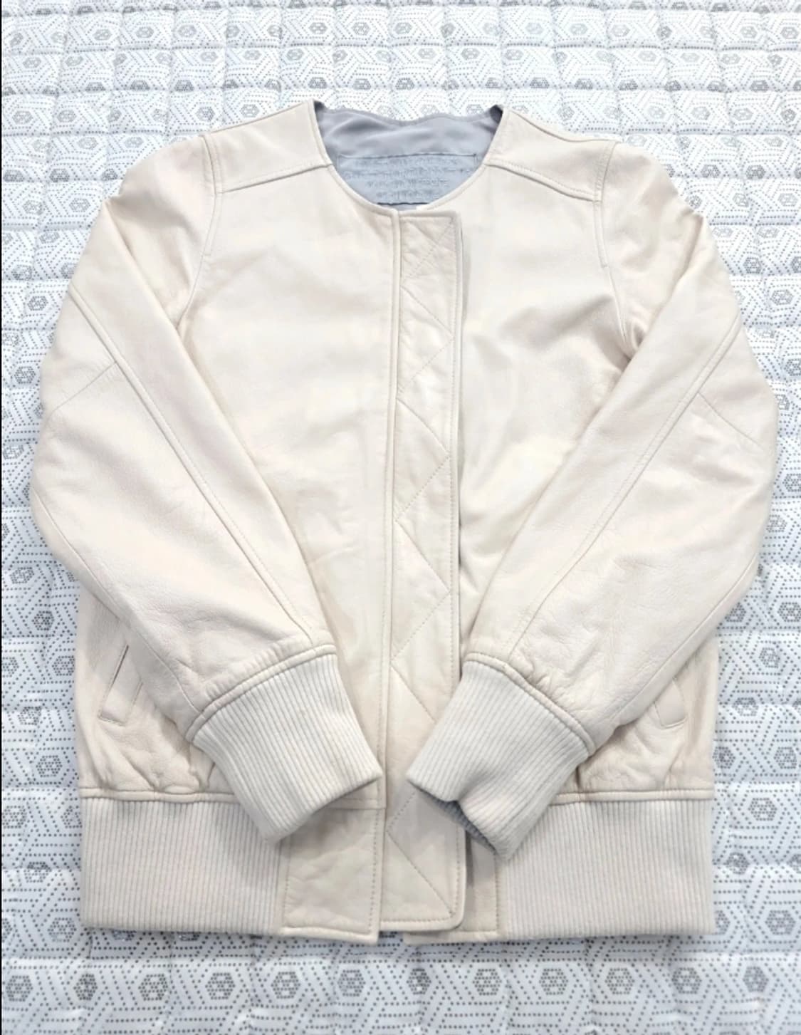 천연 양가죽 리버시블 봄버 자켓 ~55 상품이미지2