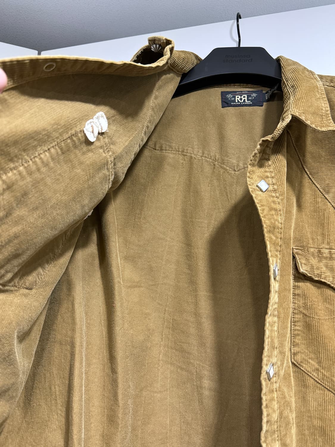 rrl 코듀로이 웨스턴 셔츠 xl 상품이미지7