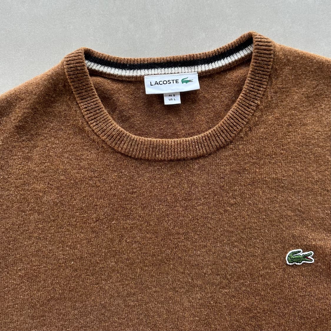 [L]라코스테 메리노 울 니트 스웨터 상품이미지8