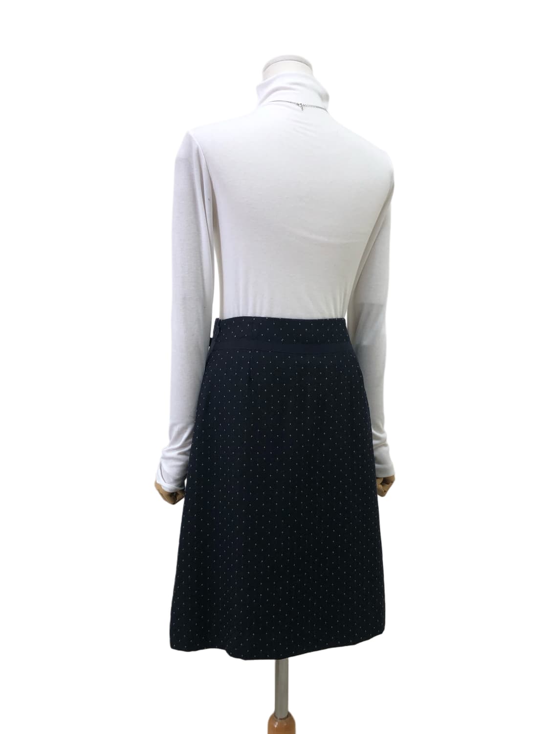 도트 울 미디 스커트 상품이미지7