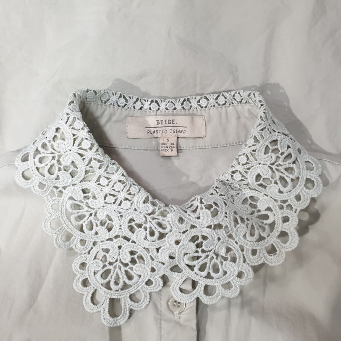 플라스틱아일랜드 자수카라포인트 블라우스 55 상품이미지4