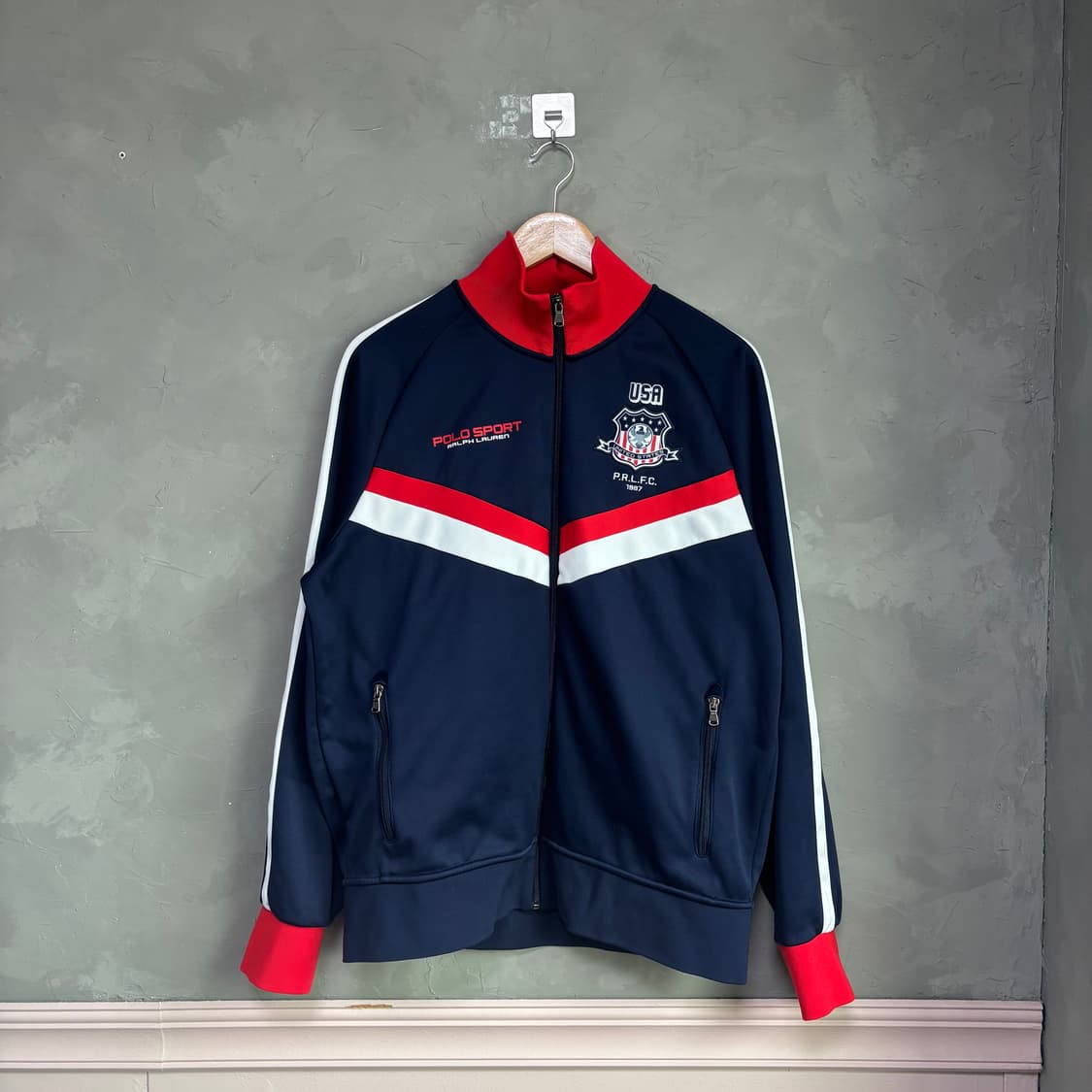 폴로 랄프로렌 USA 져지 트랙탑 집업 네이비 상품이미지1