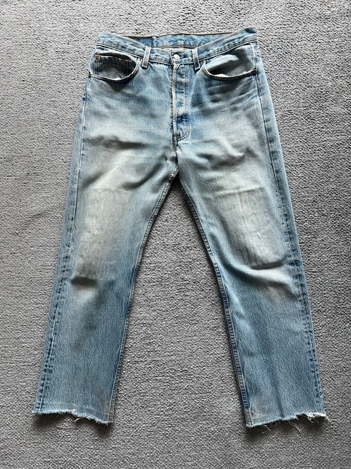 90s 리바이스 501XX 미제 중청 34사이즈 컷오프 상품이미지1