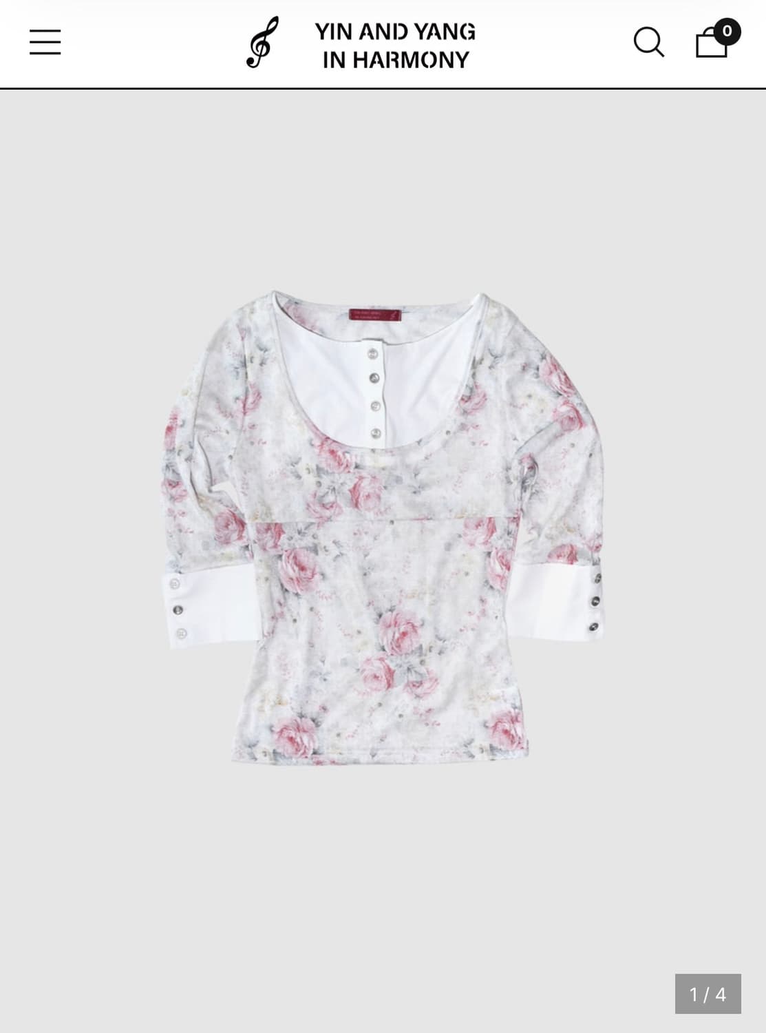 인앤양인하모니 Layered top, rose 상품이미지1