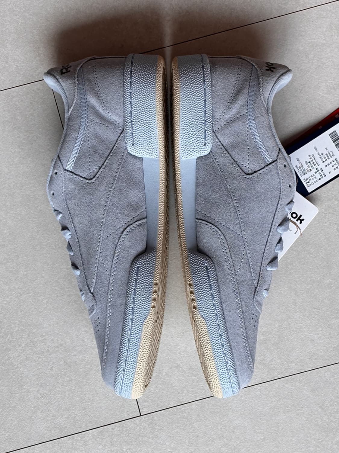 리복 클럽C 85 스웨이드 파스텔 블루 (새상품) 자운드맛, 콜라보st 상품이미지3