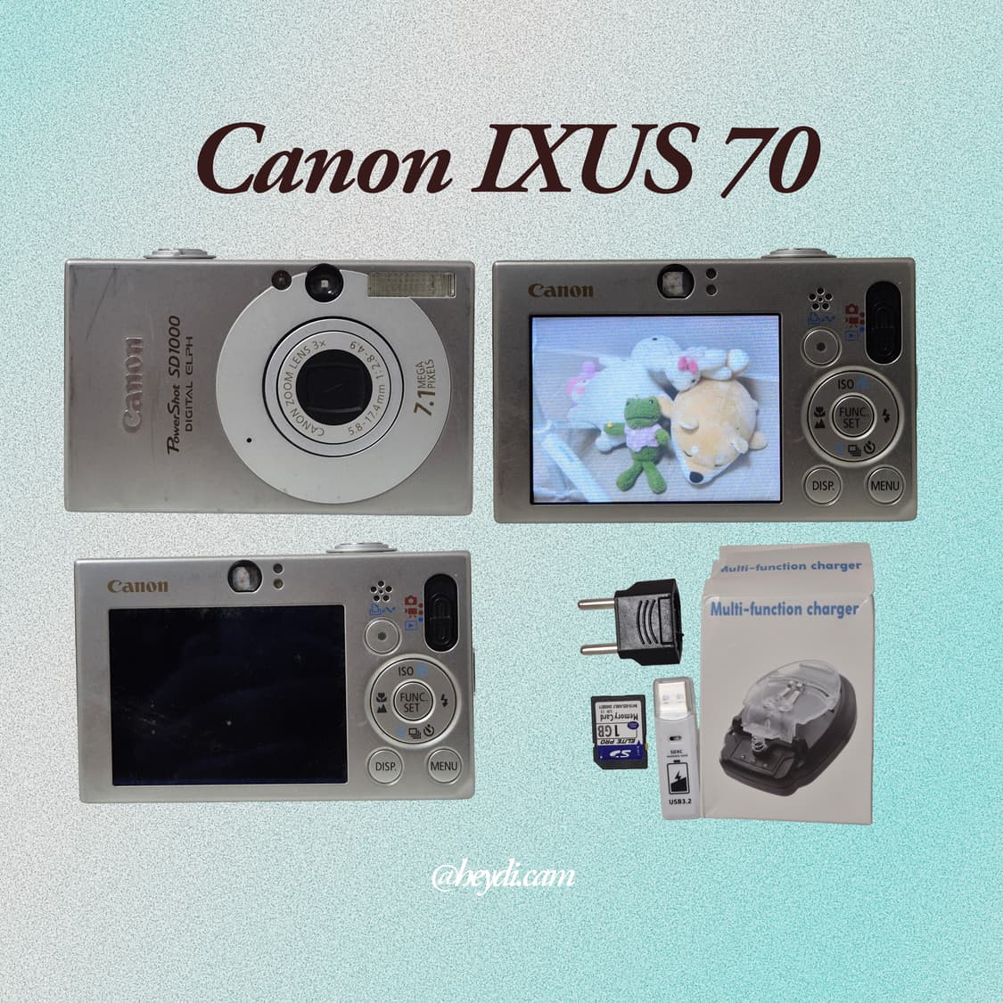 (강민경 아이브 리즈 은채) 캐논 ixus70실버 상품이미지2