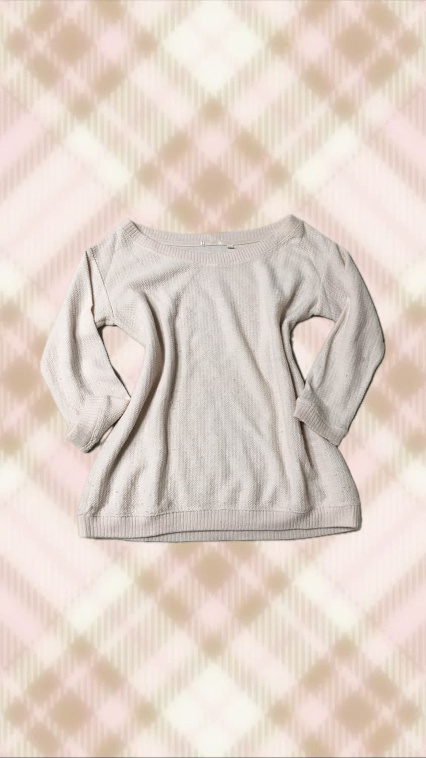 연핑크 오프숄더 원숄더 니트 히메 갸루 러블리 로걀 빈티지  상품이미지1