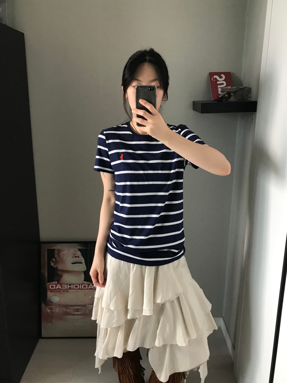 폴로 랄프로렌 스포츠 포니로고 스트라이프 반팔 상품이미지1