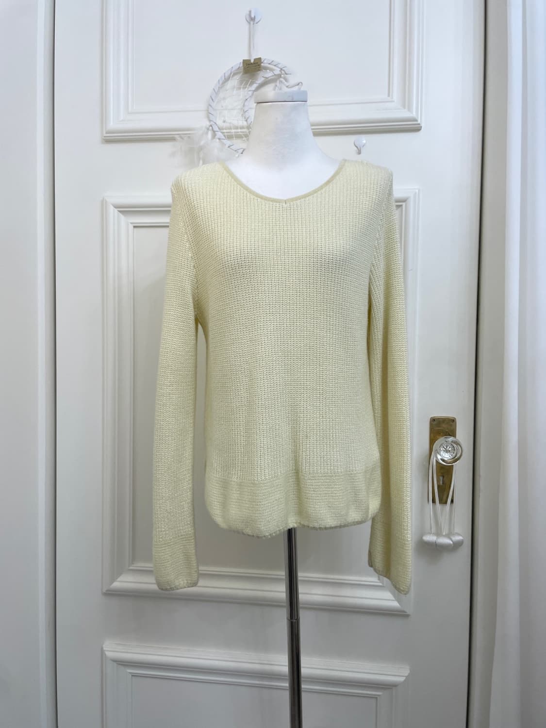 sheer lemon basic loose sweater(size-11) 상품이미지1