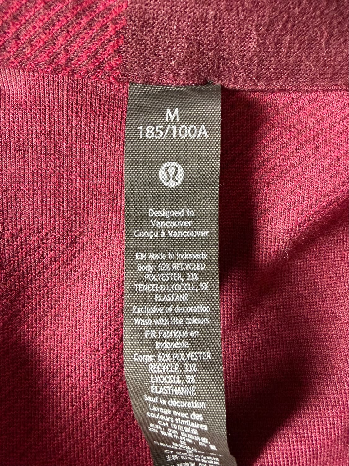 룰루레몬 체크 스냅 셔츠 M 상품이미지4