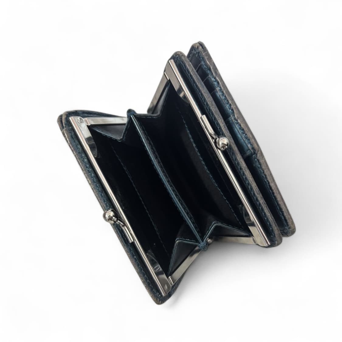 비비안 웨스트우드 메탈릭블루 빈티지 반지갑 상품이미지3