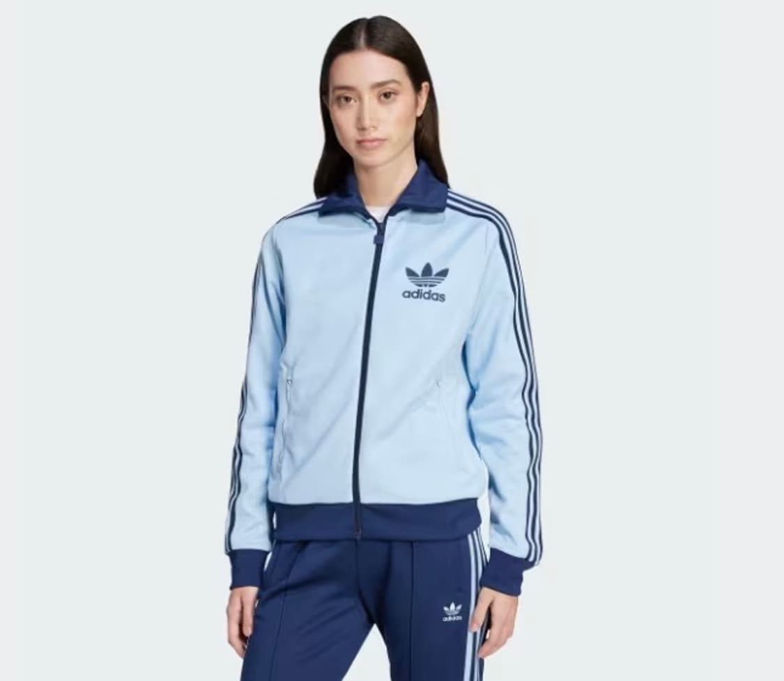 아디다스 일본 베켄바우어 트랙탑 져지 우먼스 클리어스카이블루 상품이미지3