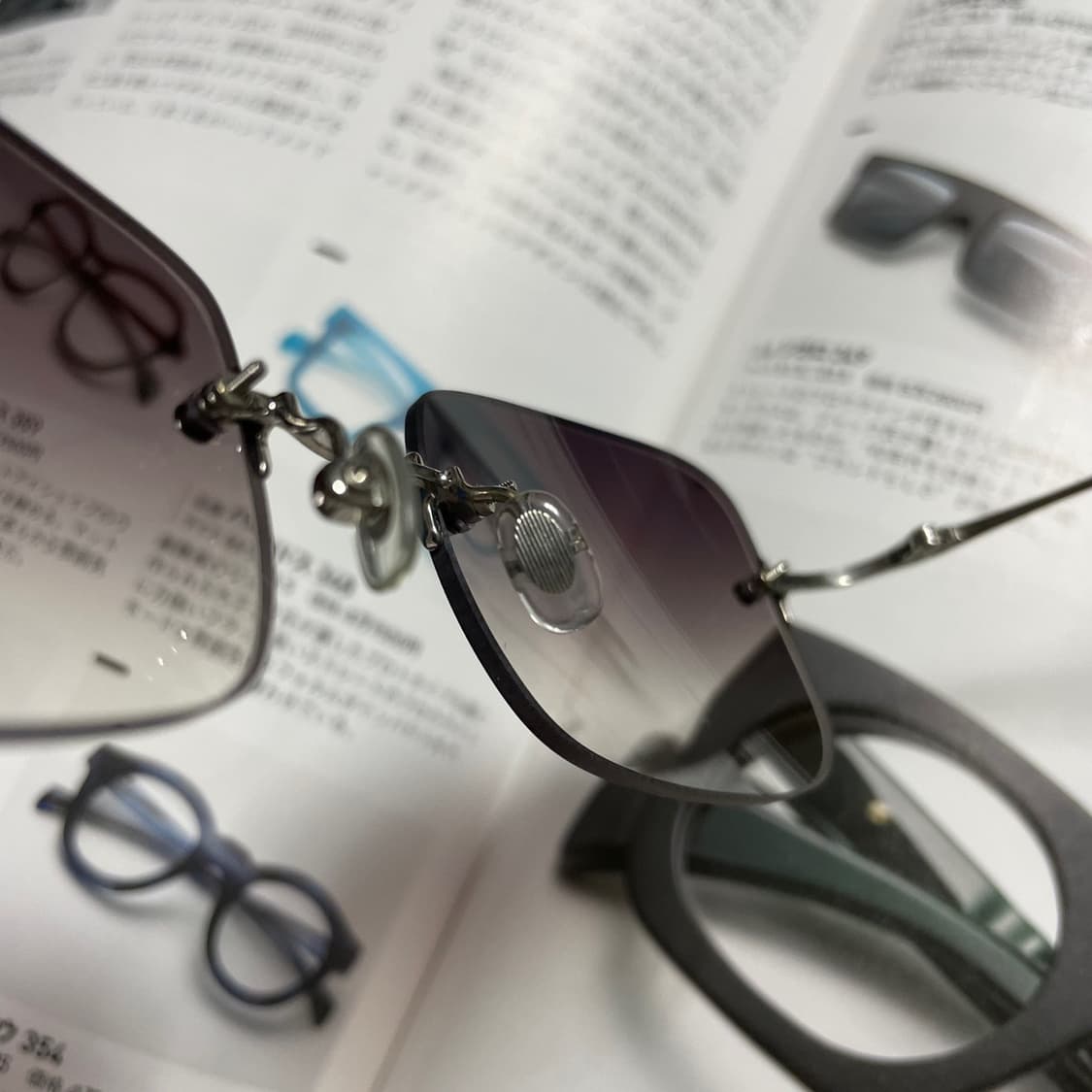 JIL SANDER 질샌더 티타늄 무테 실버 안경 선글라스 상품이미지8