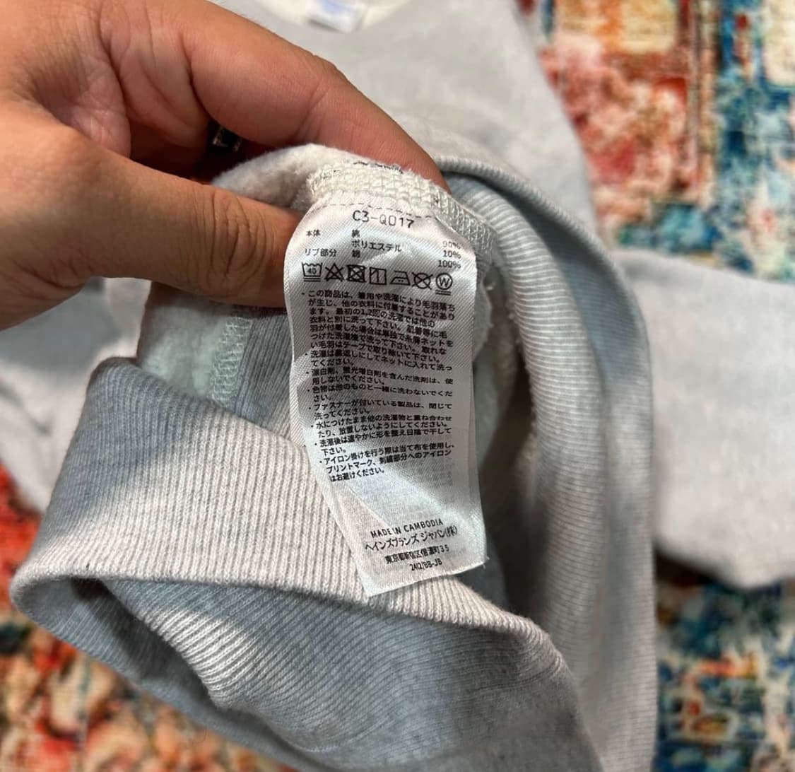 챔피온 리버스위브 블루택 스웻셔츠 L gray 상품이미지6