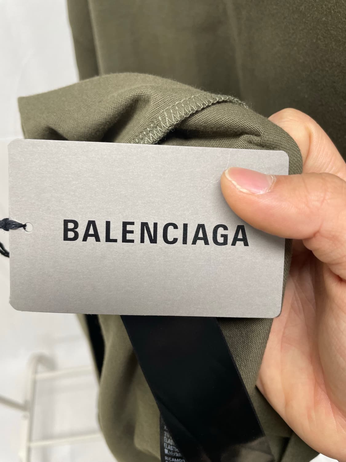 [N+/택구성] 발렌시아가 자수 웨이브로고 폴리티컬 반팔 티셔츠 [XL] 상품이미지4