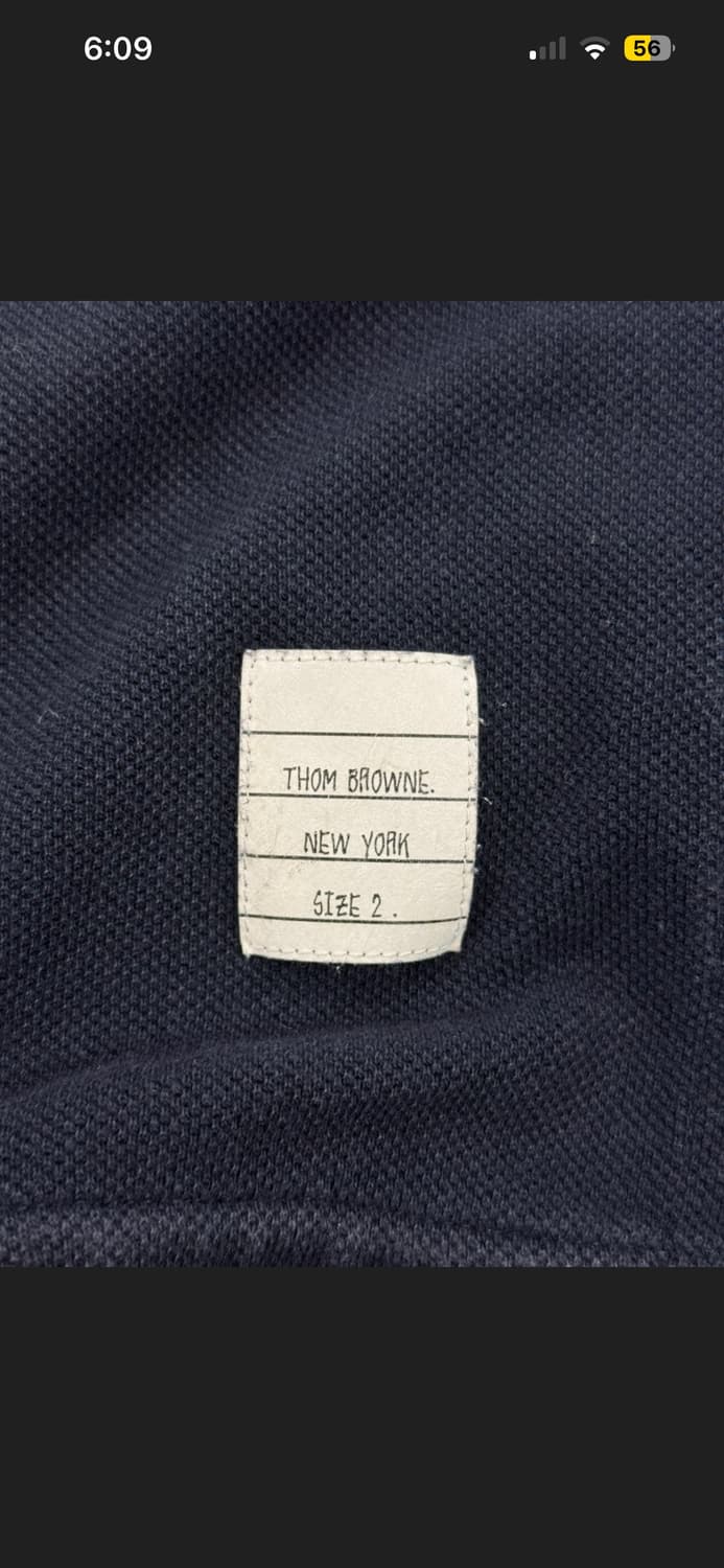 톰브라운 백삼선 스트라이프 카라티셔츠 상품이미지4