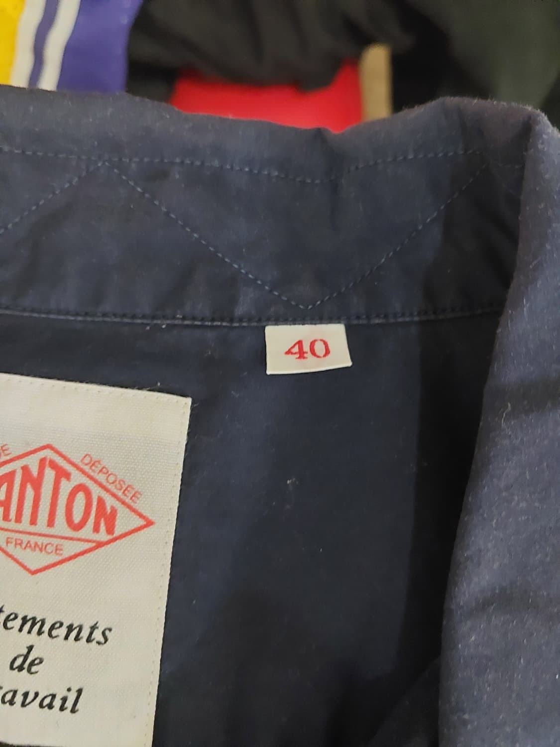 단톤 반팔셔츠 네이비 40사이즈 상품이미지1