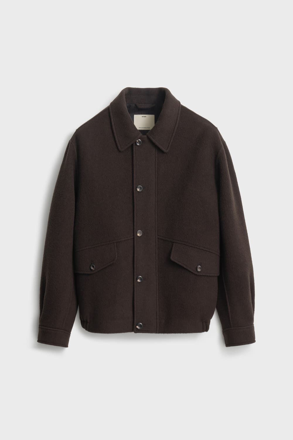 포터이 울 캐시미어 블렌드 블루종 다크브라운 4사이즈 팝니다 상품이미지1