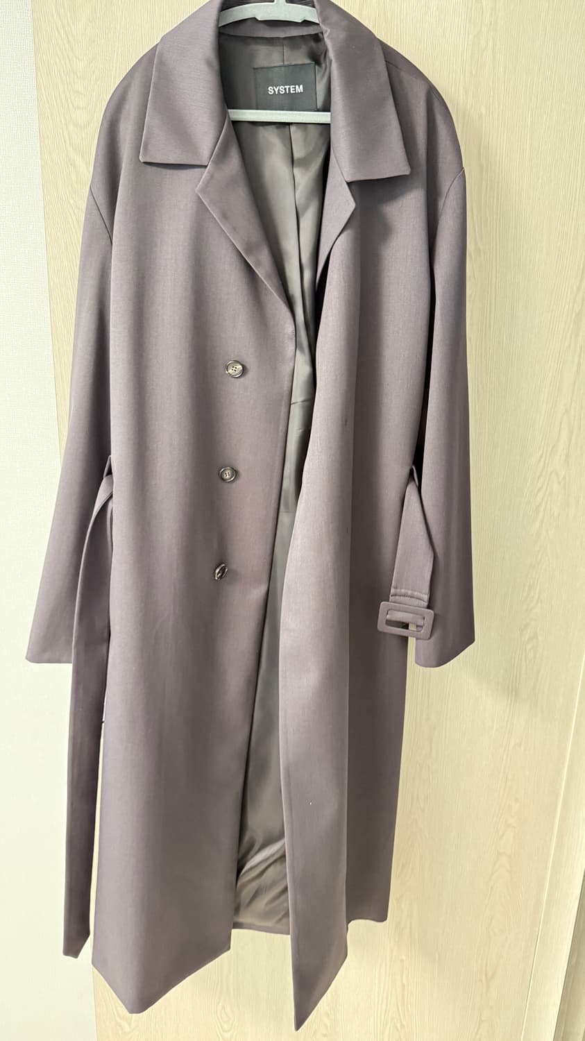 시스템옴므 미니멀 트렌치 코트 브라운 상품이미지3