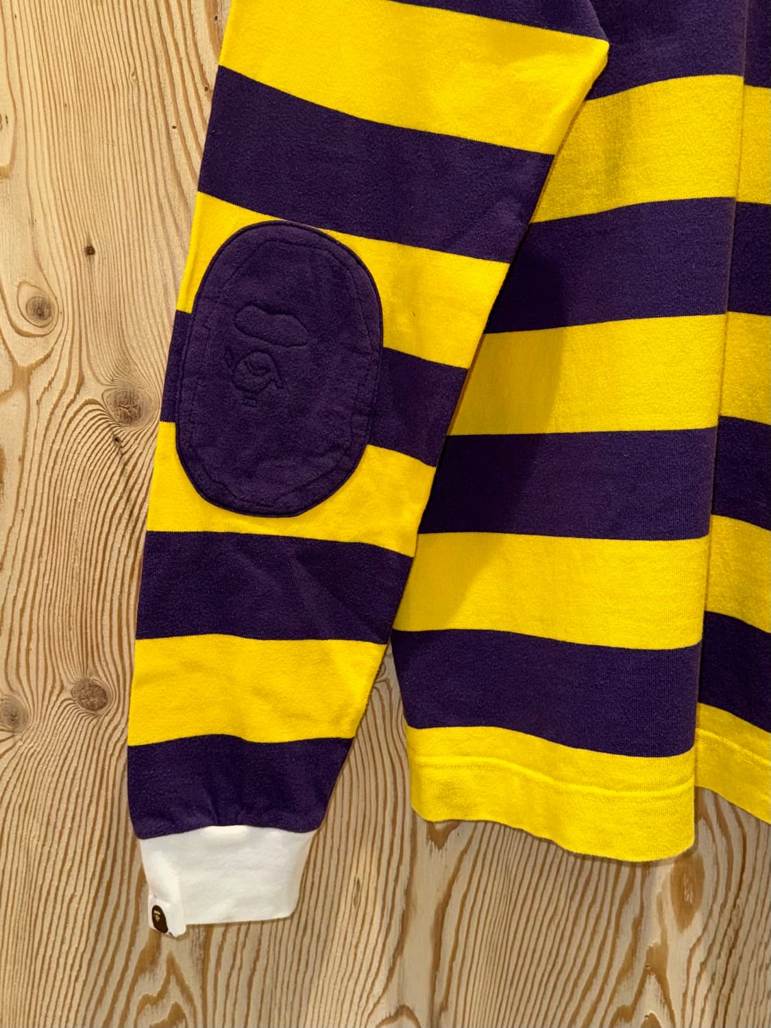 베이프 스트라이프 긴팔 럭비 셔츠 상품이미지3