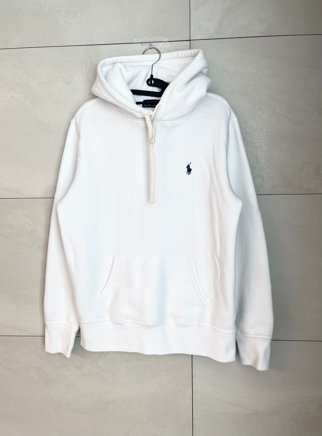폴로 랄프로렌 화이트 후드티 (M)  상품이미지3