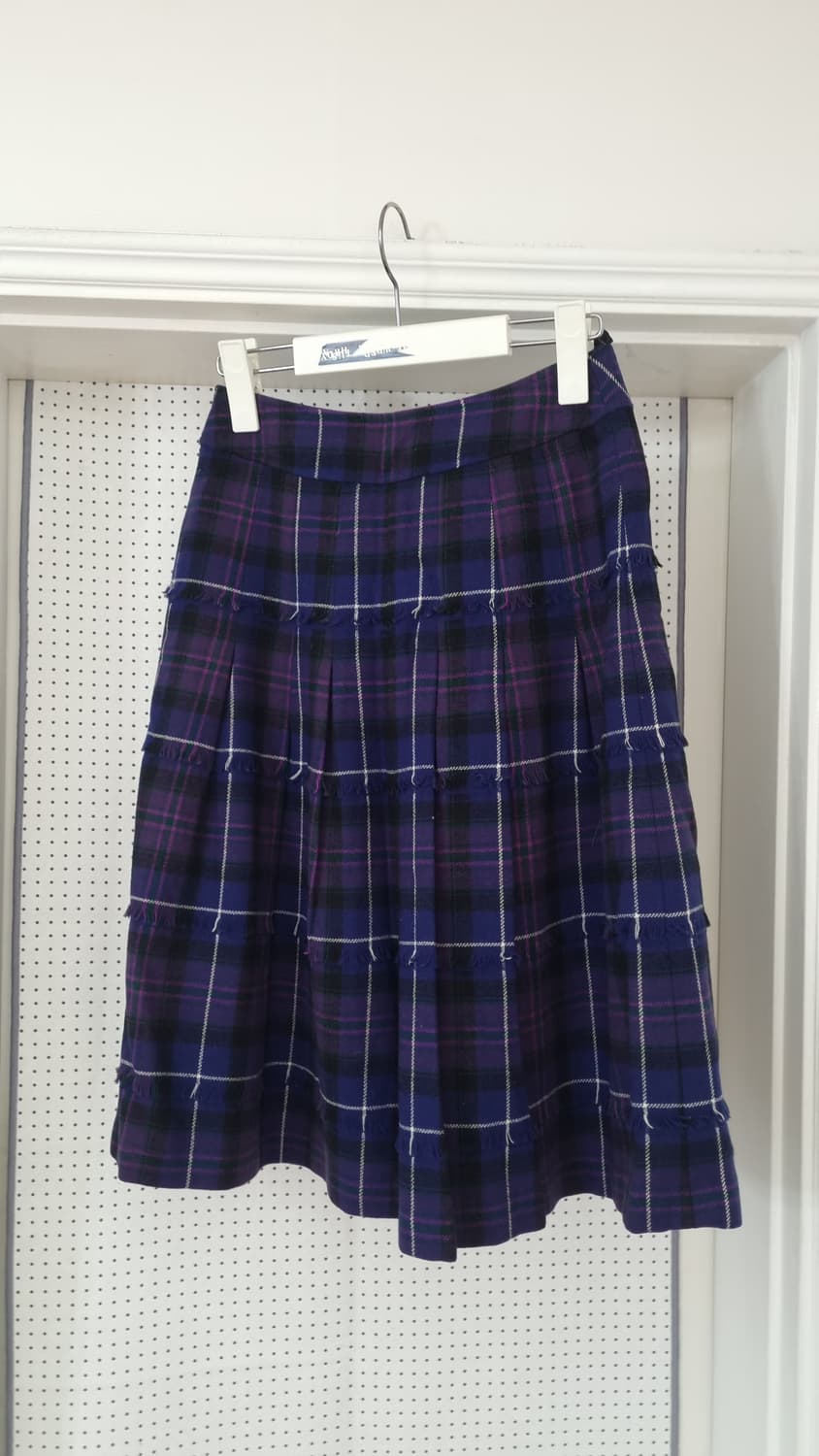 재팬 빈티지 체크 플리츠 스커트 ( Yorkland ) 상품이미지4