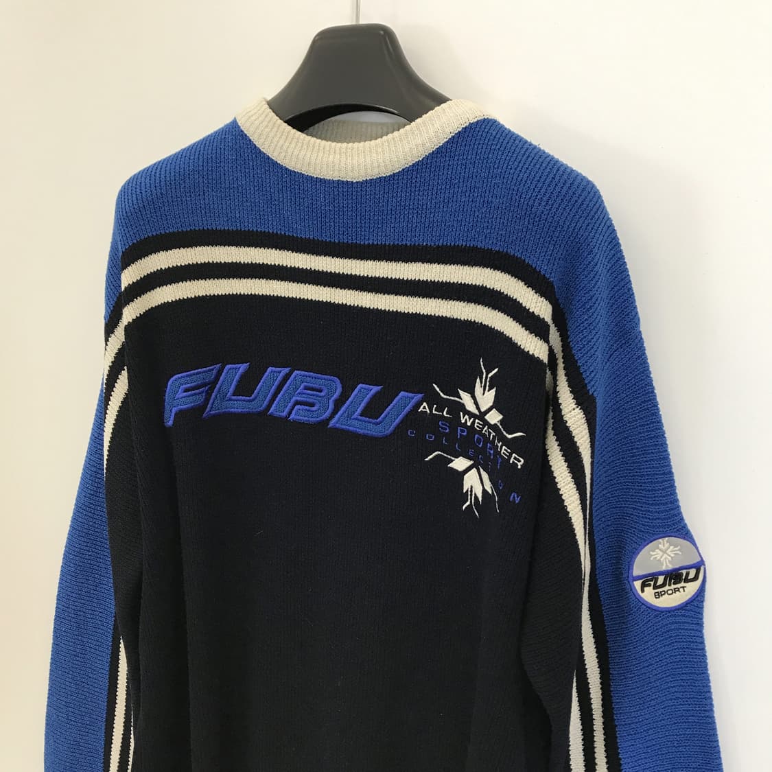 FUBU Y2K 올드스쿨 라운드 레이싱니트 [100] 상품이미지2