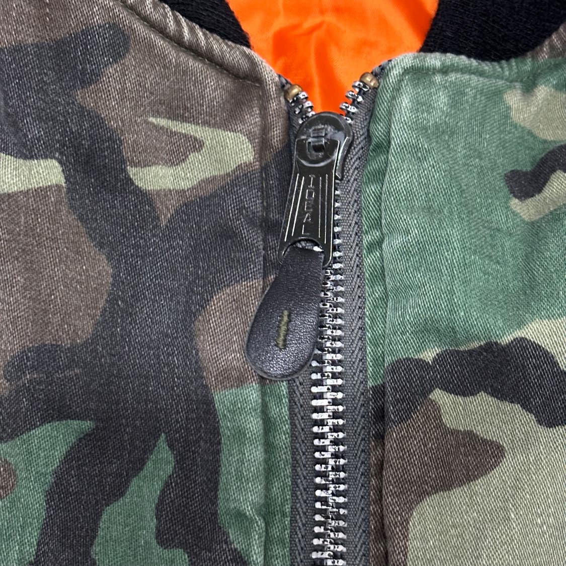 70s 알파 인더스트리 e타입 라프 우드랜드 카모 ma-1 마원 봄버 상품이미지5