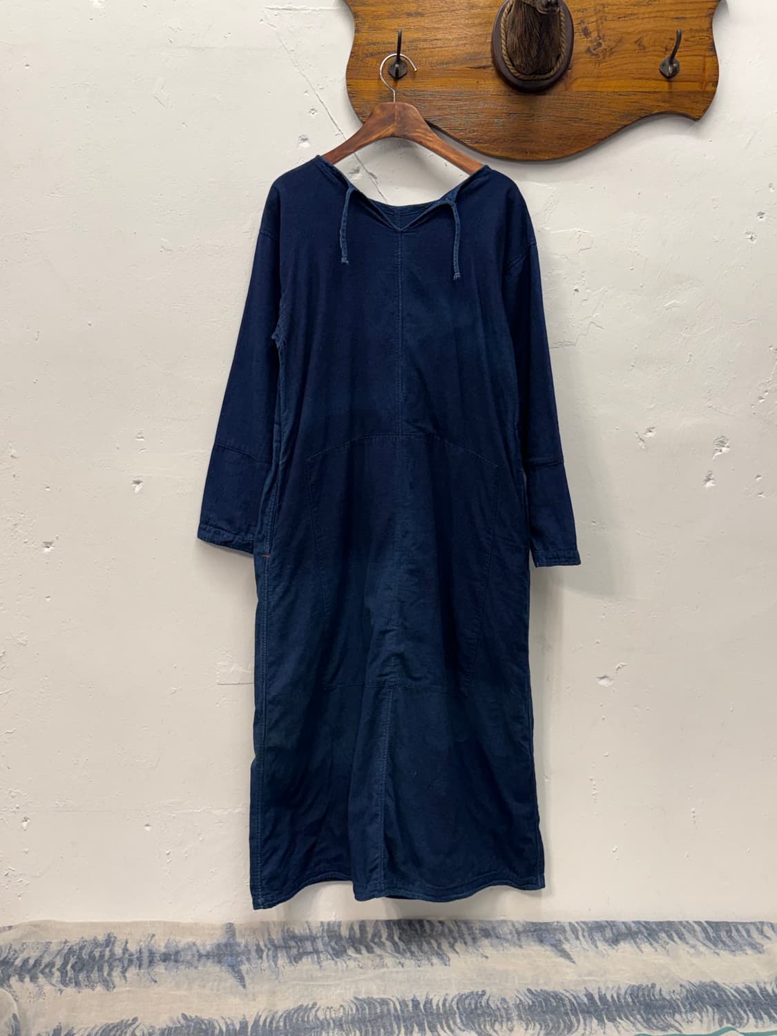 Japan 45R Indigo Cotton Long One-piece 상품이미지5