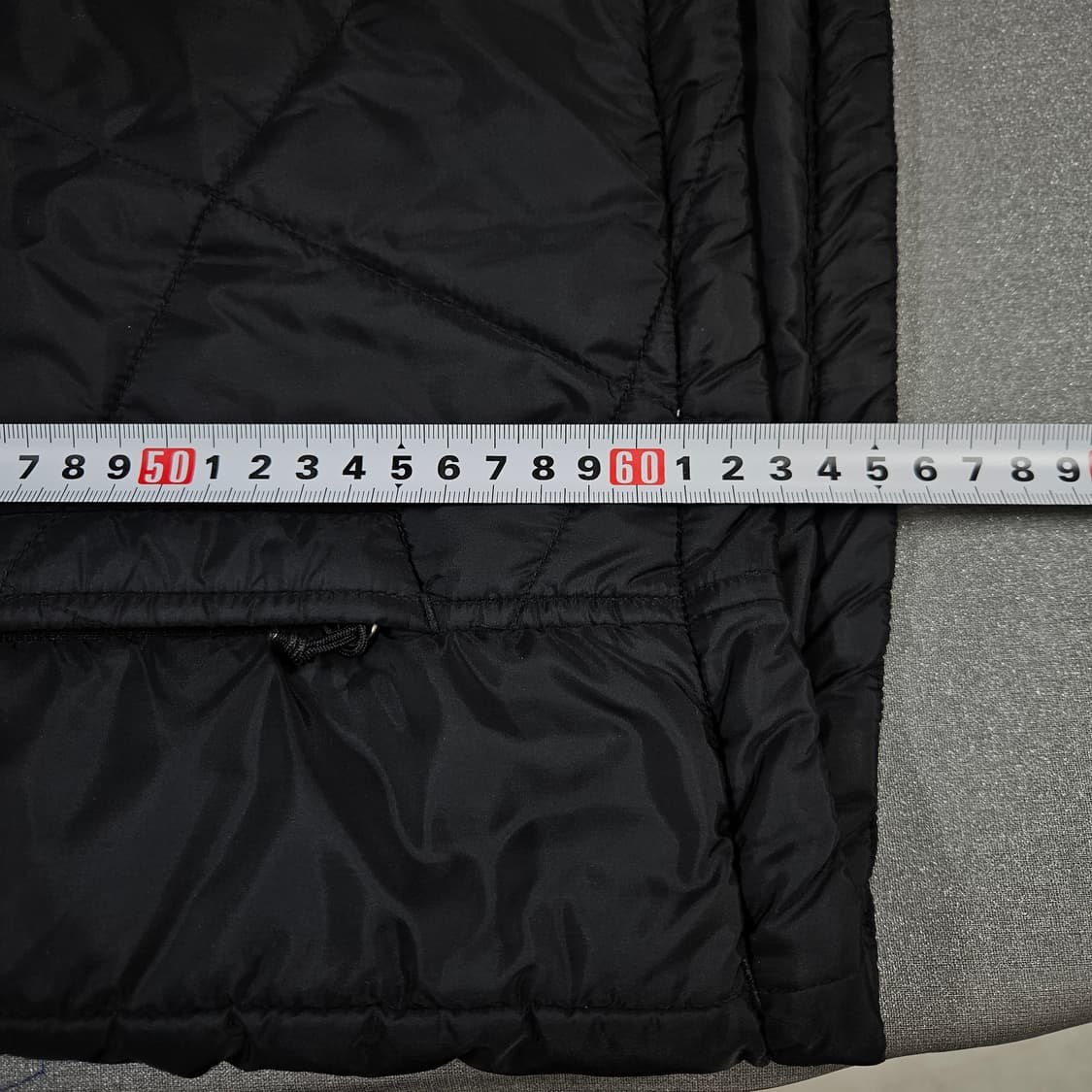 M 95-100 노스페이스 퀼팅 경량패딩 블랙 상품이미지7