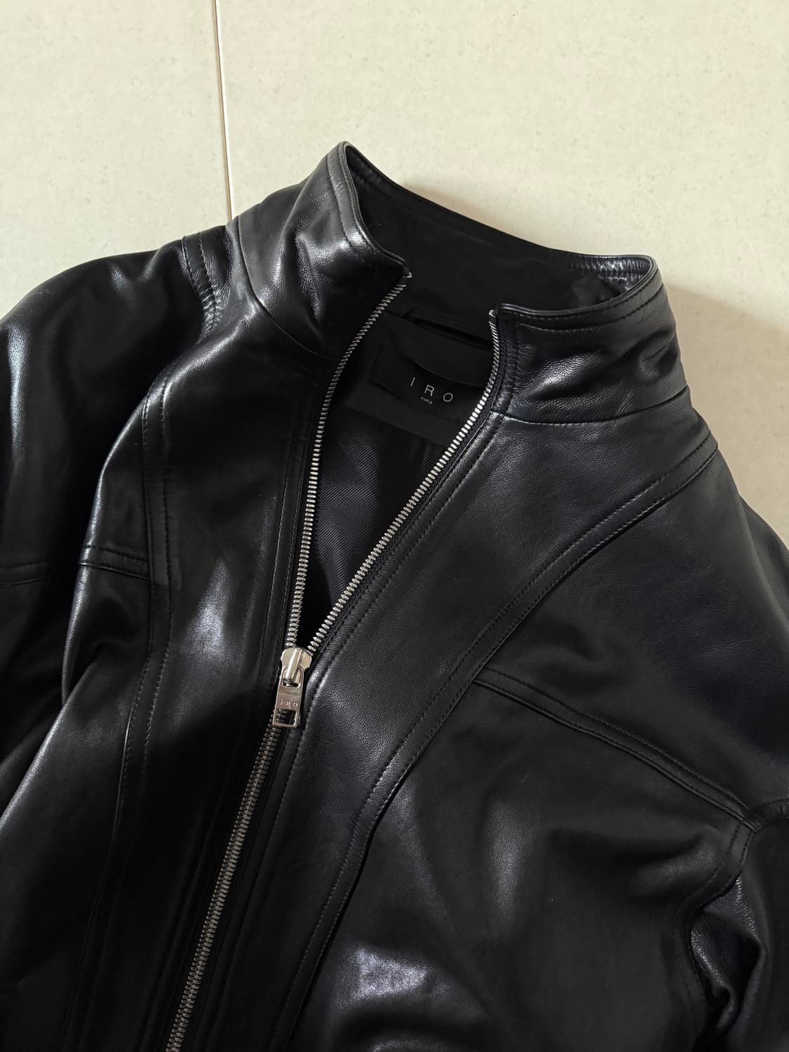 이로 IRO 레더 블루종 상품이미지6