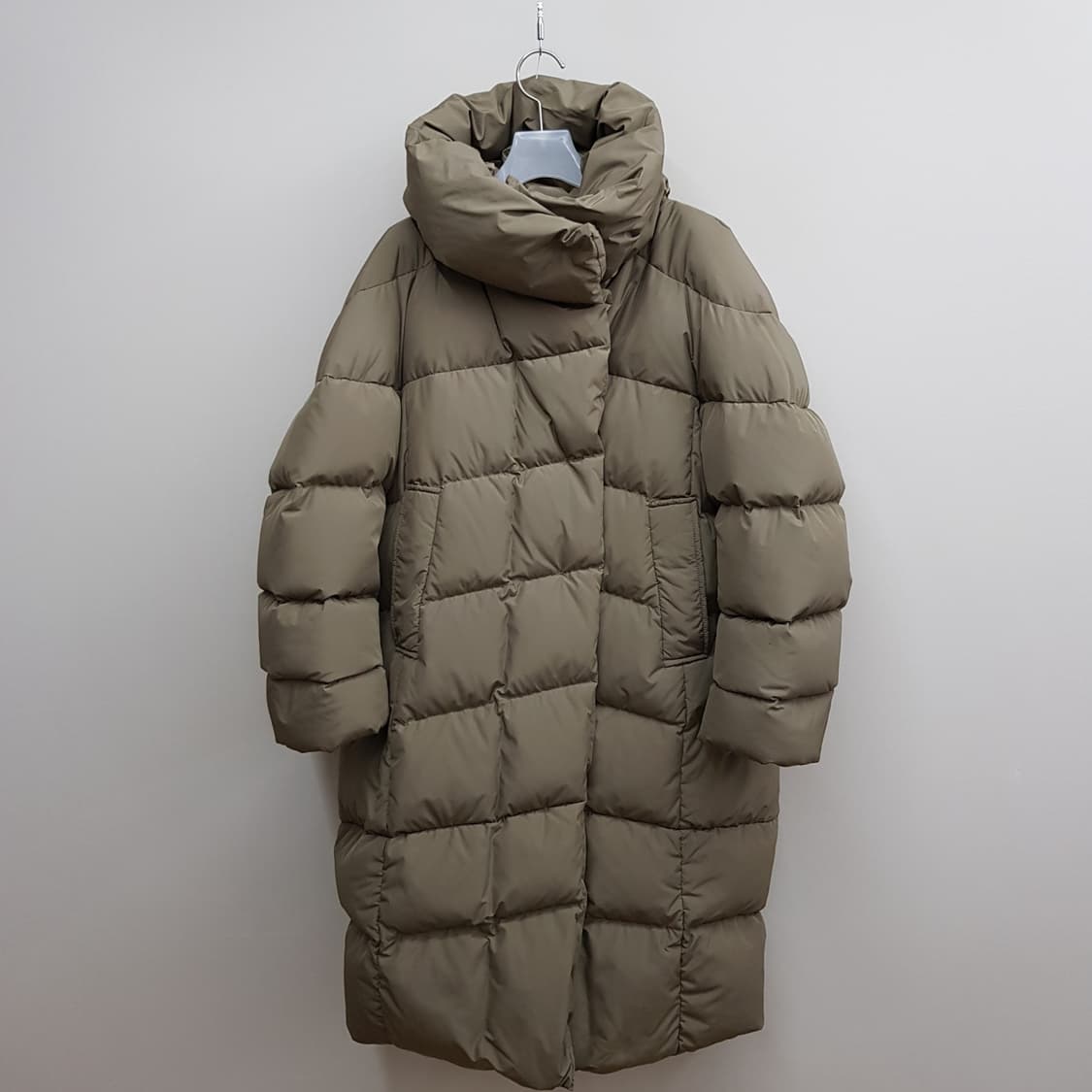 한섬 SYSTEM 시스템 하이넥 롱 구스다운 패딩 76-90-155사이즈 상품이미지1