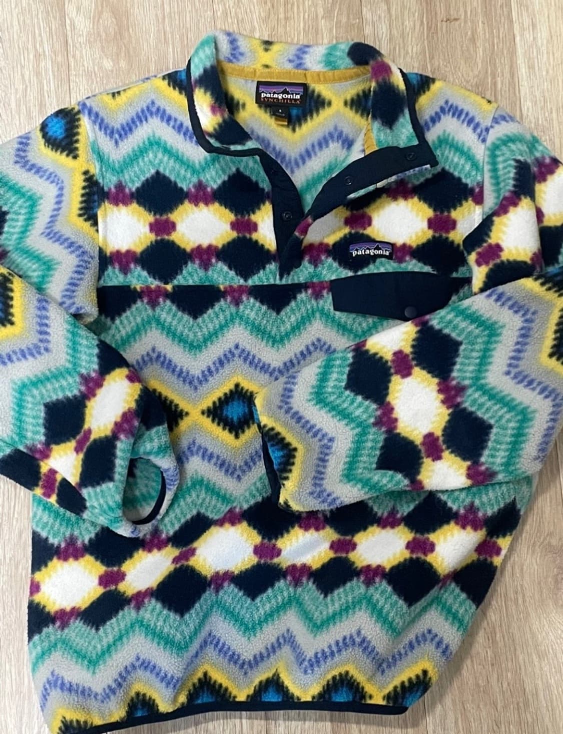 파타고니아 신칠라 s 패턴 아즈텍 플리스 후리스 아노락 맨투맨 상품이미지2