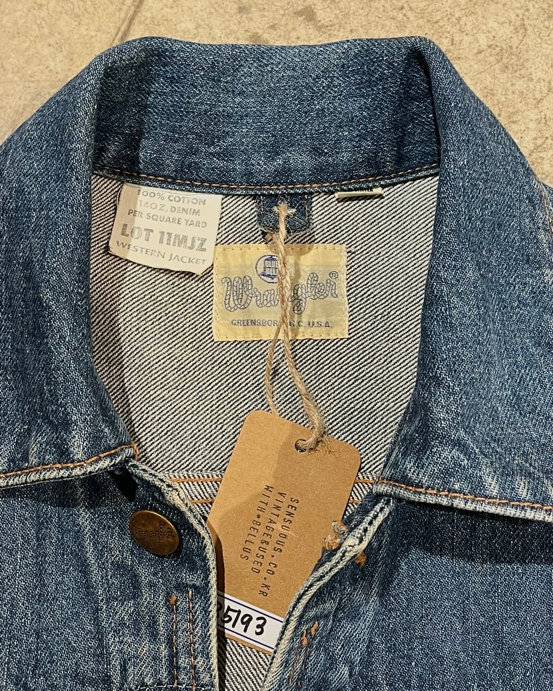 Wrangler 11MJZ denim jacket (B5193) 상품이미지9