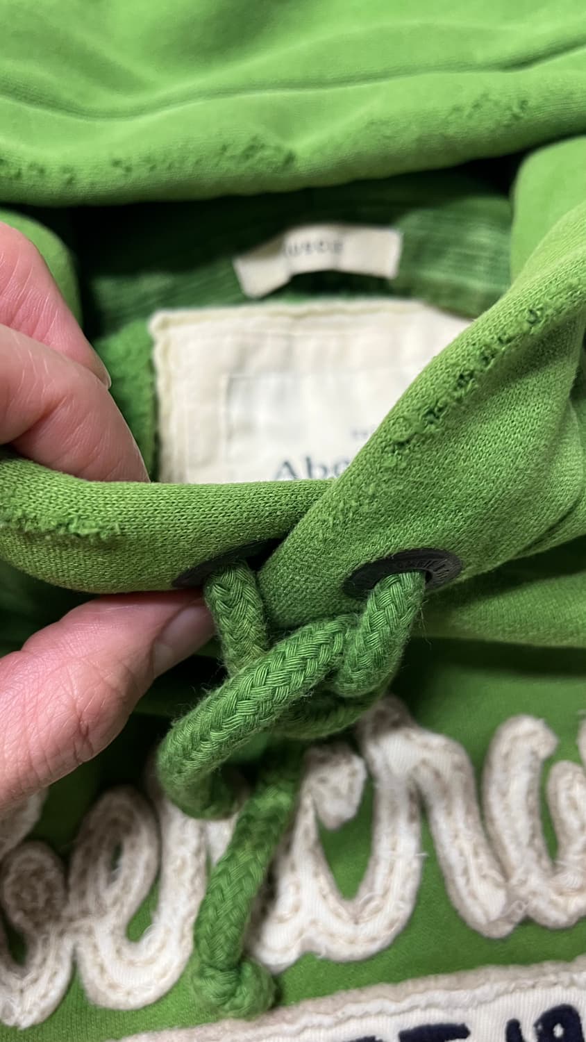 아베크롬비 후드  사이드라인  y2k 그린 s 상품이미지4