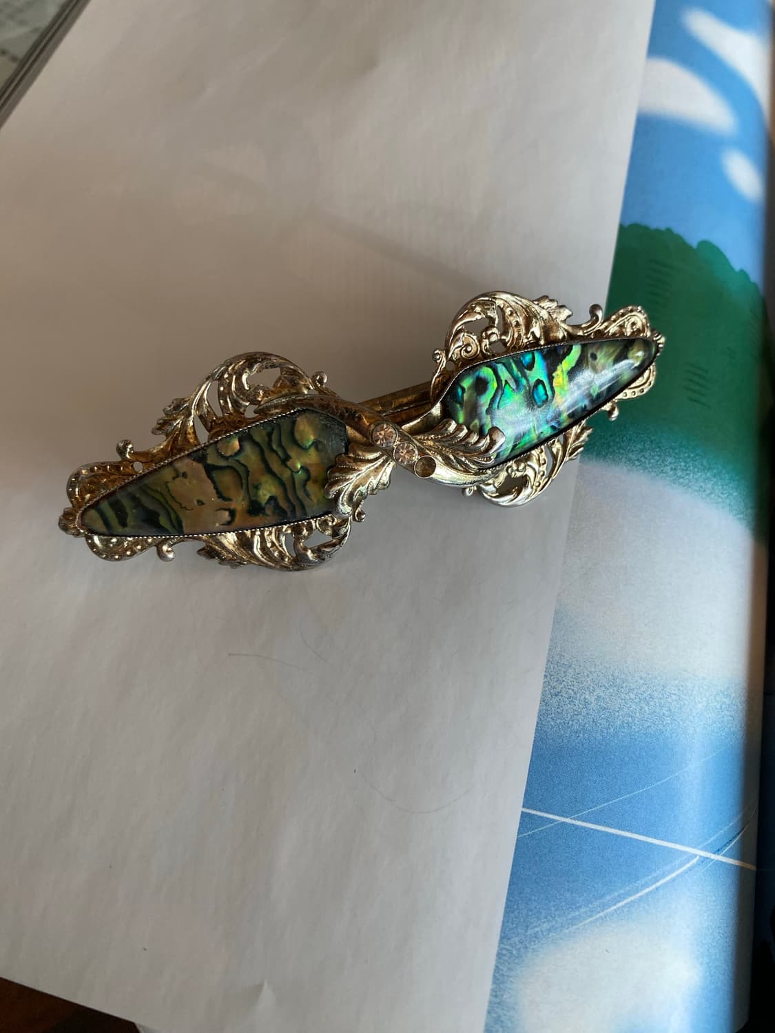 자게 무늬 헤어핀 ( 호피 서비스) 상품이미지2