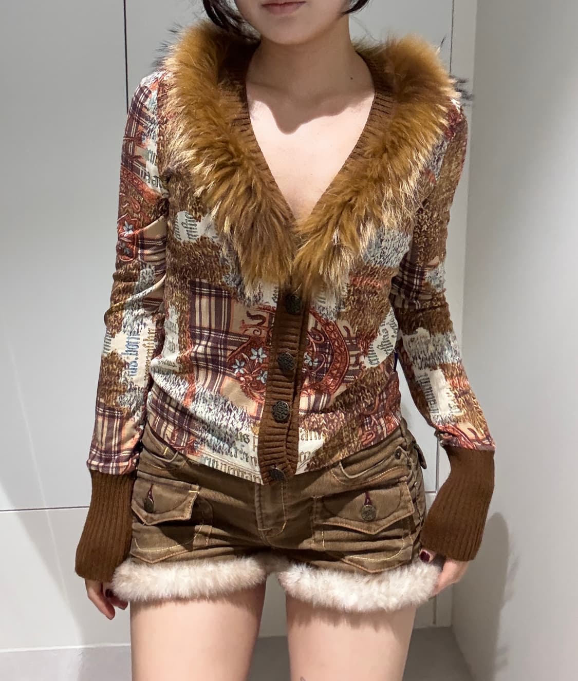 코듀로이 퍼 반바지 상품이미지4