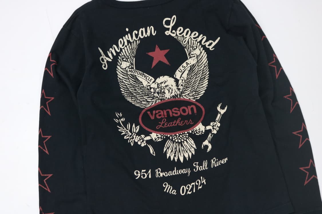 VANSON 밴슨 USA 빈티지 이글 그래픽 롱 슬리브 티셔츠 (S) 상품이미지3