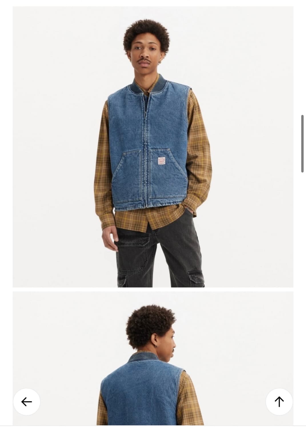 리바이스 워크웨어 센섬 데님 베스트 상품이미지3