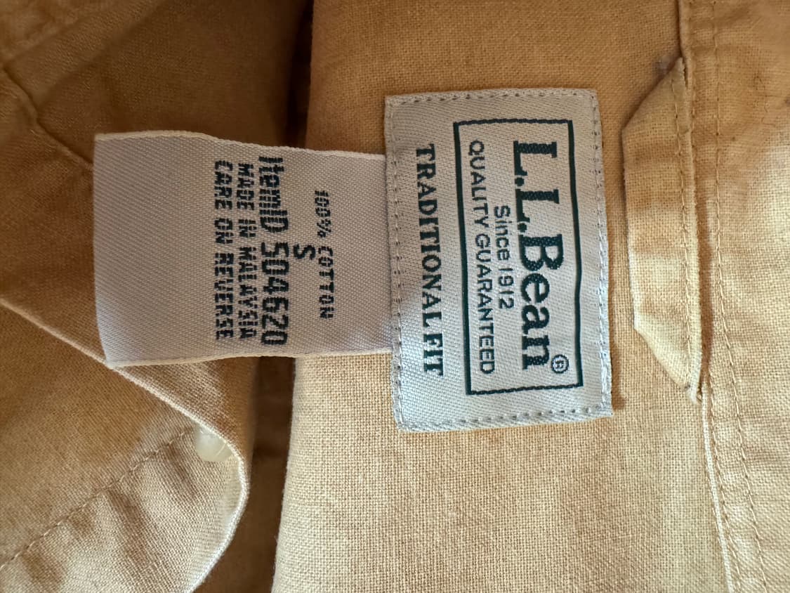 L.L.Bean 전통핏 반팔 셔츠 S사이즈 상품이미지4