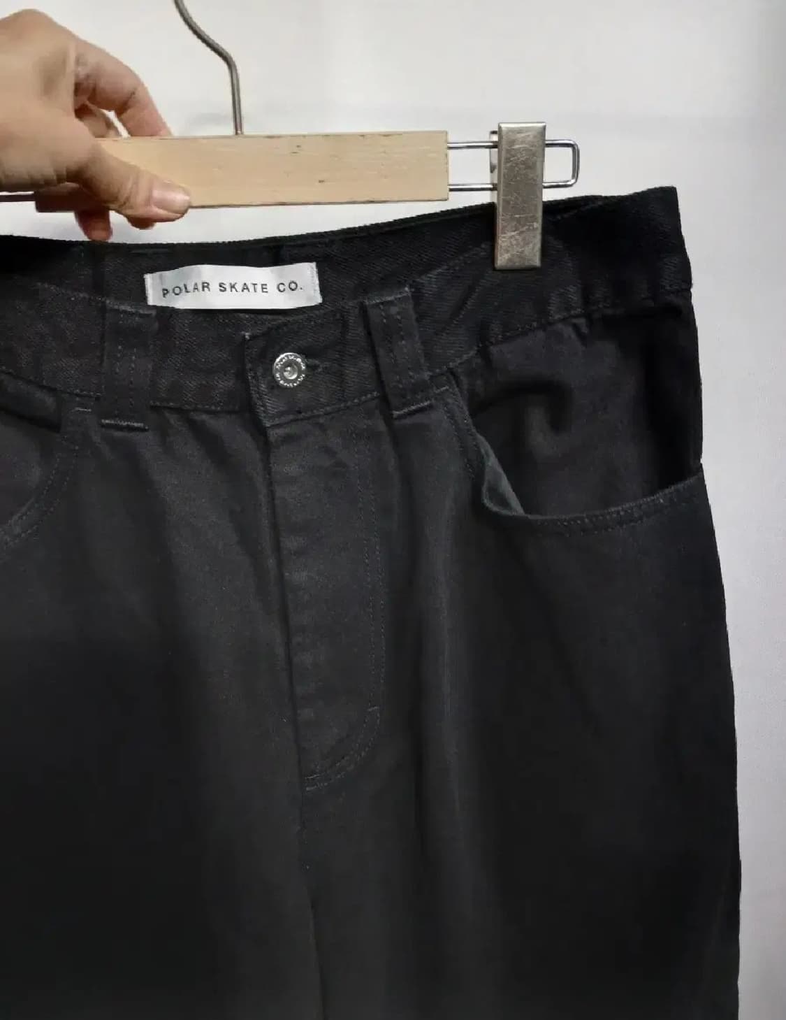 POLAR 스케이트 실버 블랙 데님 팬츠 상품이미지5