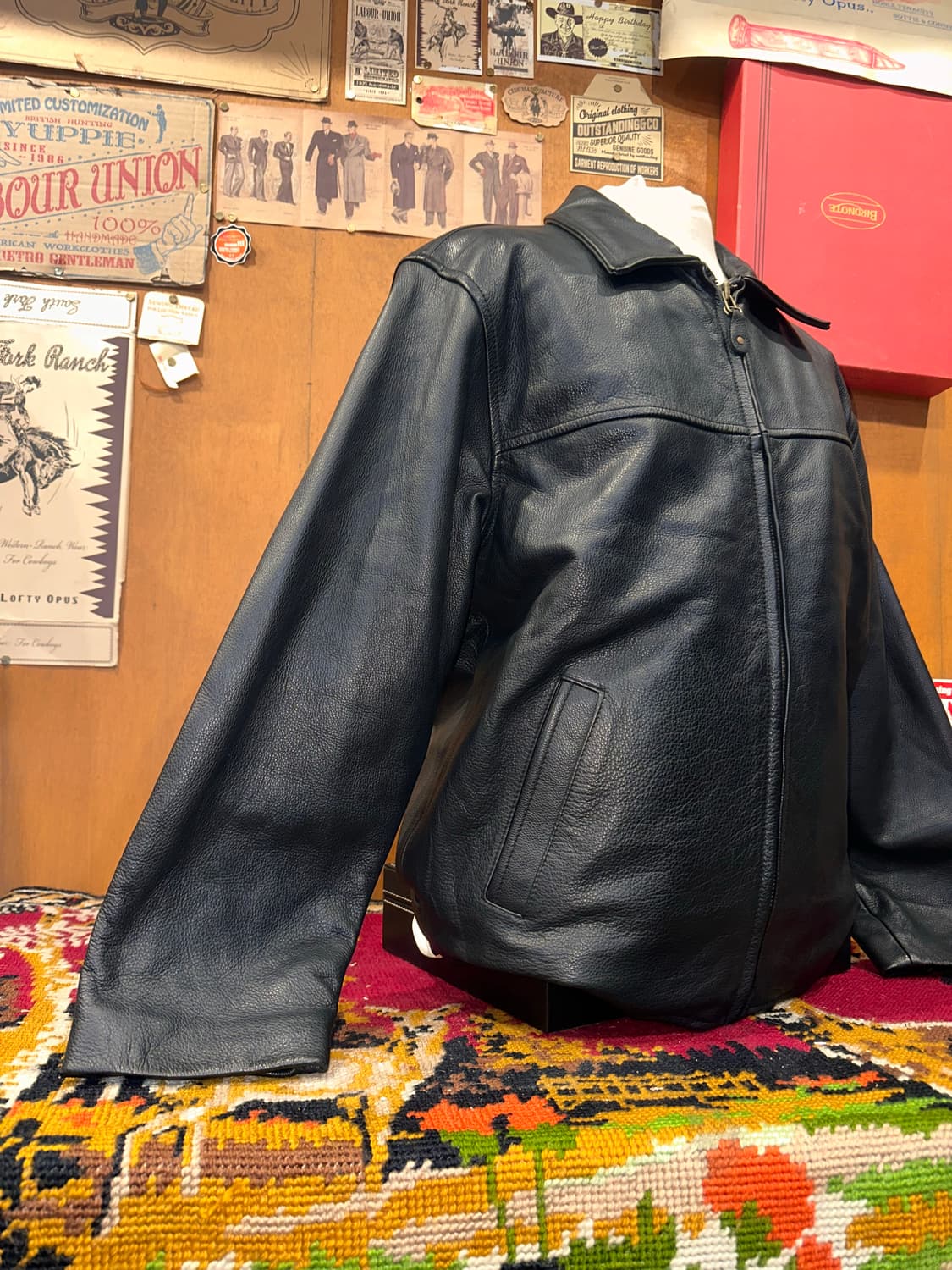 ( L-XL ) 가죽자켓 레더자켓 워크웨어 아메카지 스포츠가죽자켓 상품이미지2