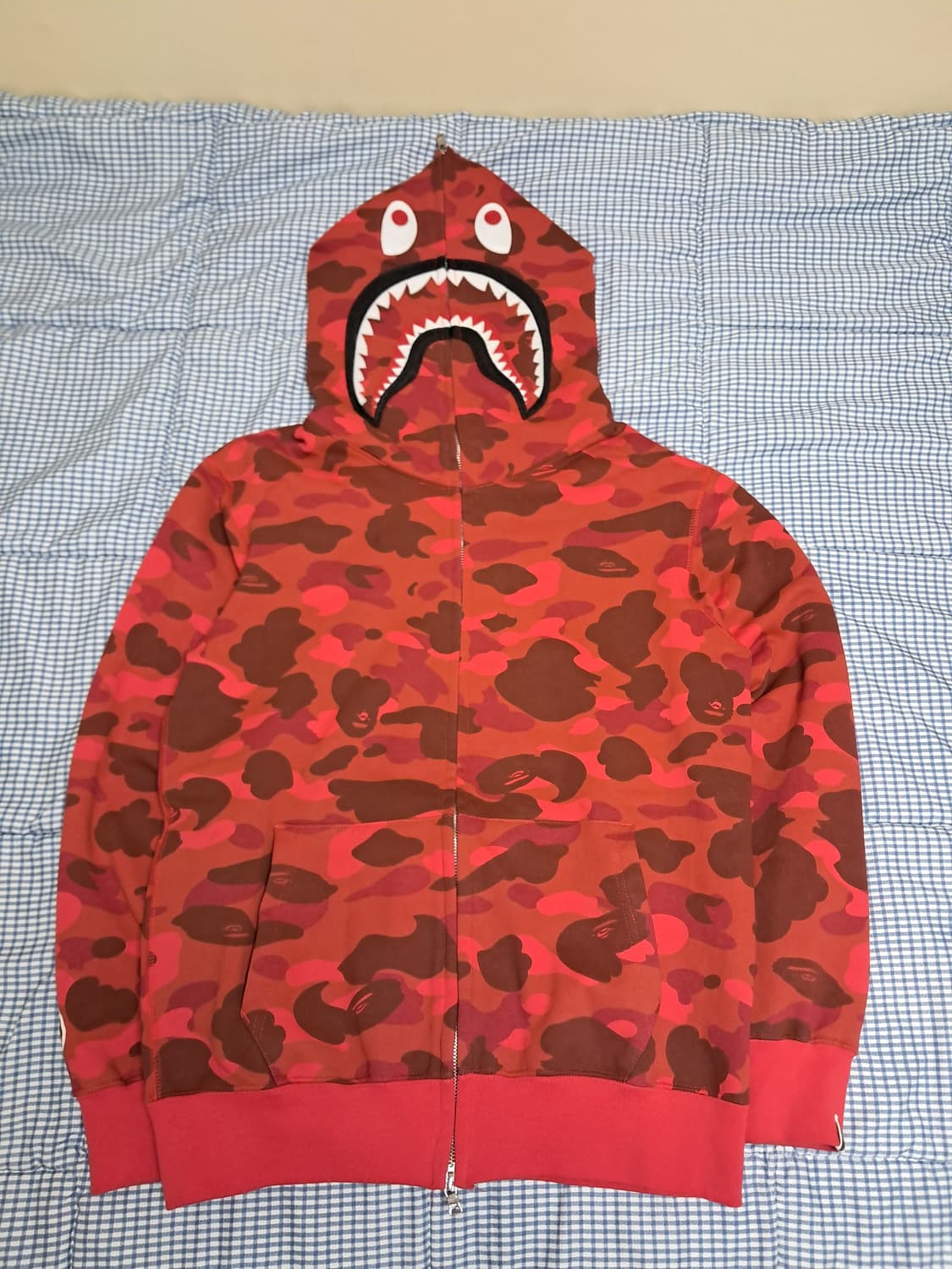 베이프 샤크후드 적계 레드 s 팝니다 상품이미지2