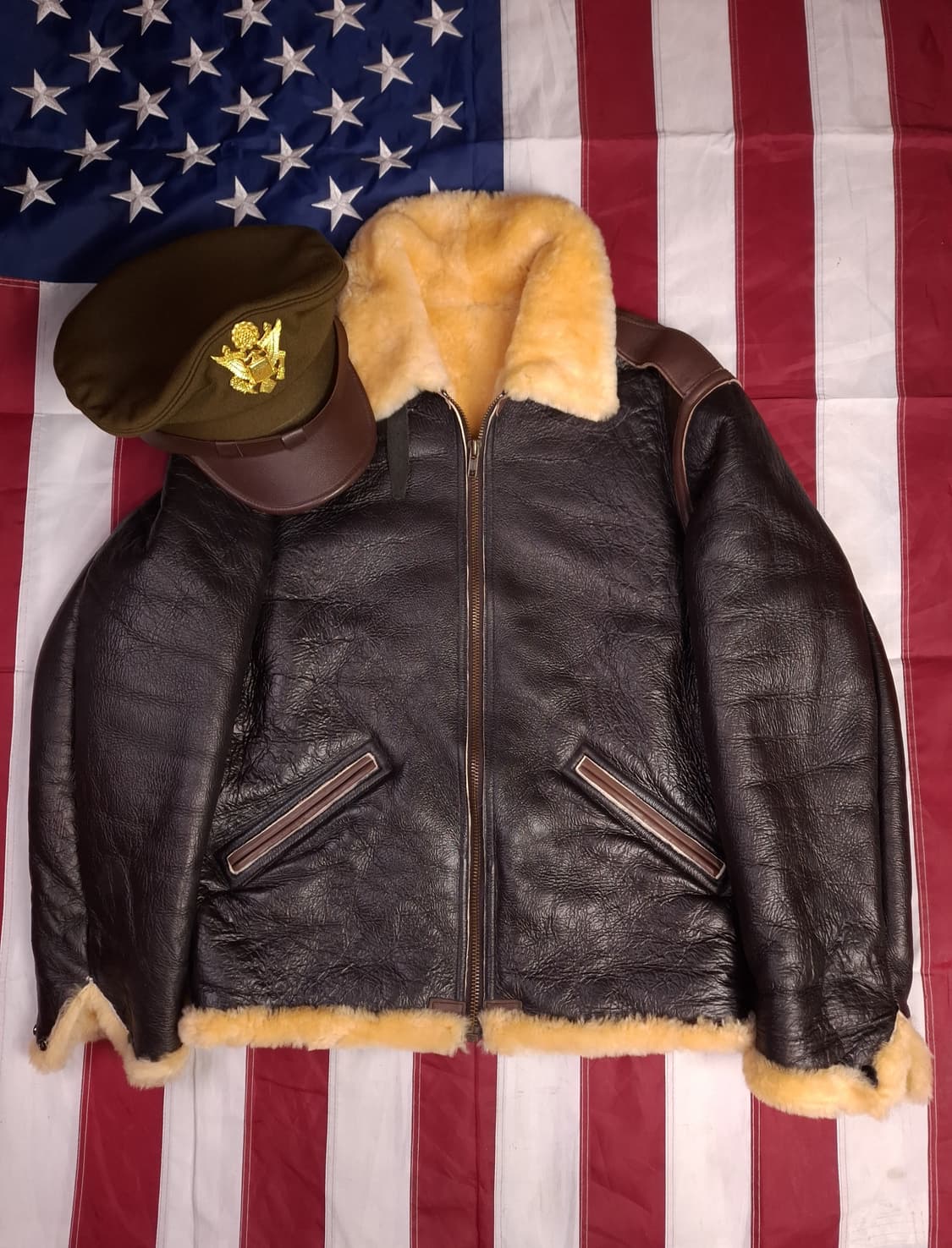 특A 국내산 미공군 TYPE B-6 항공 폭격기 무스탕 상품이미지1