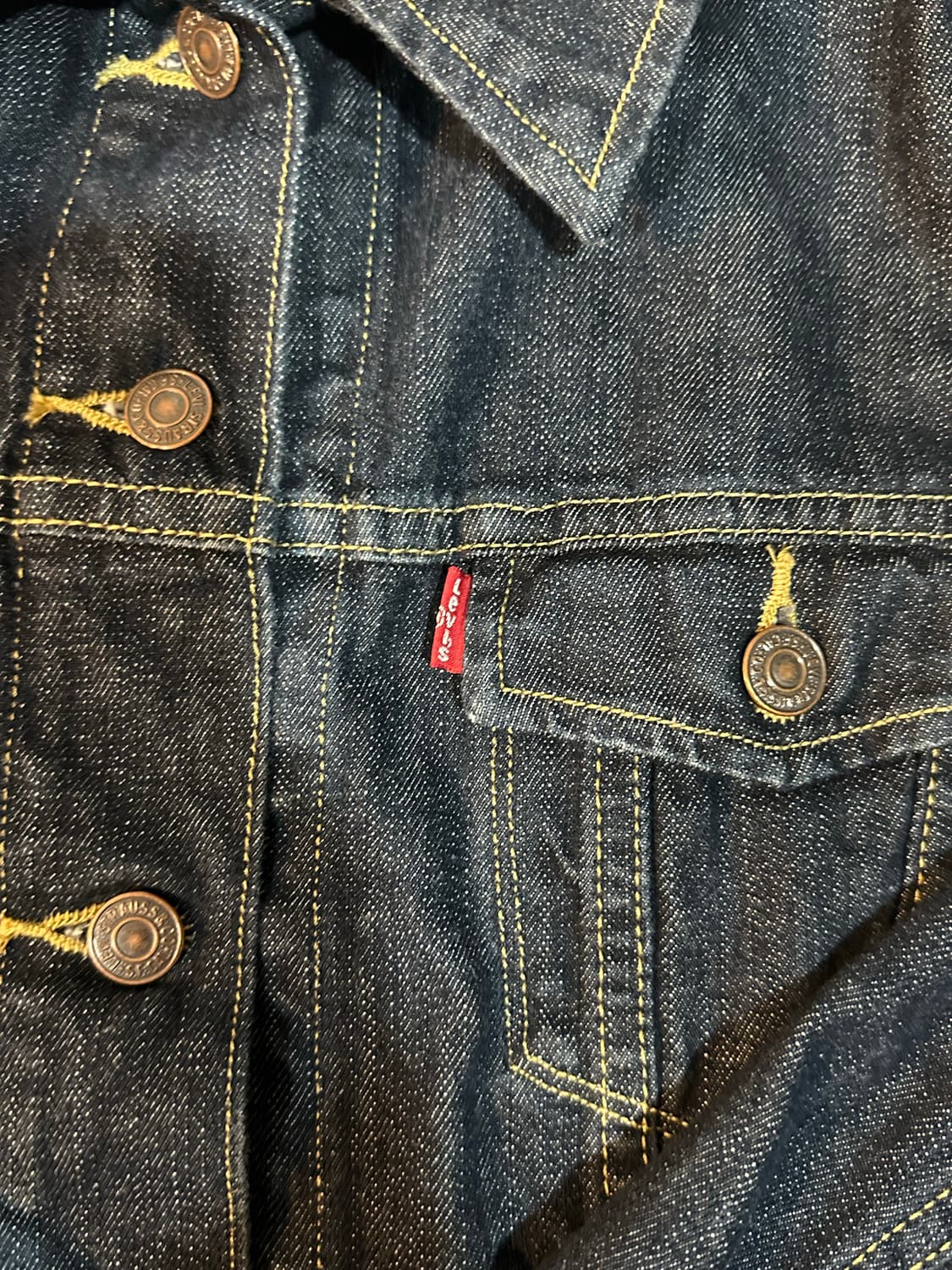 리바이스 데님 크러커 흑청 자켓  상품이미지3