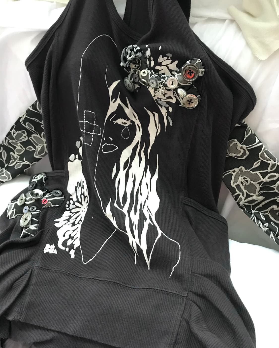 Custom🐾)Tomboy 🩹🦴🏥 B-ear hoodie top 상품이미지2