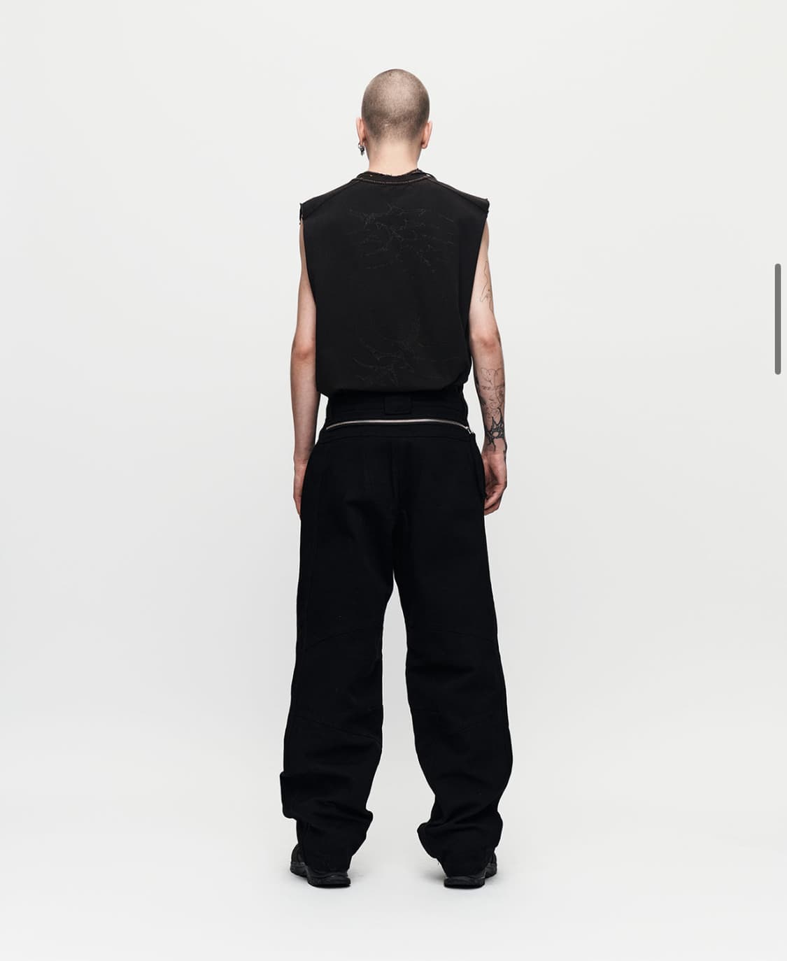 이그노타 코어12 WASHED ZIP PANTS BLACK M 상품이미지3