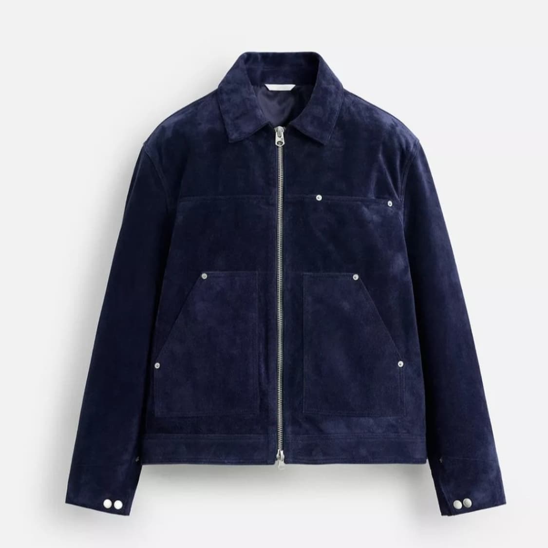 ZARA 자라 스플릿 스웨이드 레더 자켓 L 상품이미지1